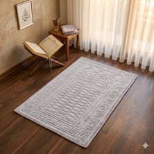 Miabella Home Seccade Diz Ağrıtmayan Kadife Kaymaz Taban Kabartmalı, Işlemeli, Özel Yumuşak Taban %100 Pamuk