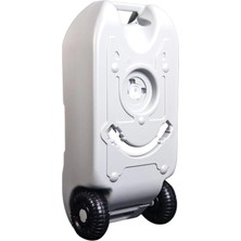 Sensation Portatif Tekerlekli Gri Atık Su Tankı 40 Lt (Karavan, Kamp)