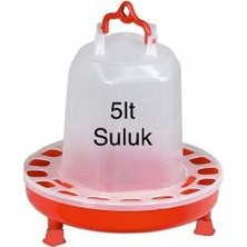 Üzümoğlu 5 Adet Suluk 5 Lt Civciv Tavuk Kaz Ördek Bıldırcın Güvercin Otomatik Suluk