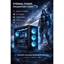 Eternal Power Orbıt Ryzen 5 7500F Rtx 5090 32GB Ddr5 1tb M.2 B650M Wıfı 1000W 360MM Gaming Pc