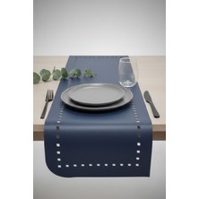 Grand Fine Art 4+1 Adet Deri Amerikan Servis+Runner Set (4 Amerikan Servis -1 Runner )