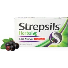 Strepsils Herbal Kara Mürver 16 Pastil