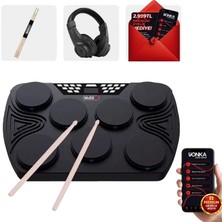 Midex DDX-105 Profesyonel Dijital Davul Şarjlı Elektronik Bateri Bluetooth (Kulaklık )