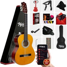 Midex CG-270M Doğal Renk Klasik Gitar 4/4 Yetişkin Boy Sap Ayarlı Full Set