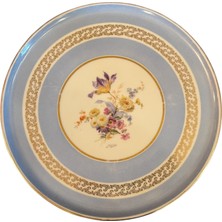 Fransız Limoges Poselen Tepsi - 30,5 cm Çapında