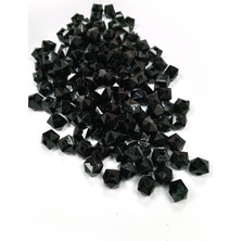 MiraLive Küp Boncuk Içten Boncuklu Bileklik Çanta Boncuğu 10 mm 50 gr Siyah - BNC457