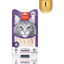 Wanpy Ton Balıklı & Kızılcıklı Kısırlaştırılmış Kedi Krema Ödülü 5×14 gr