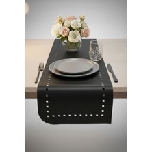 Grand Fine Art 4+1 Adet Deri Amerikan Servis+Runner Set (4 Amerikan Servis -1 Runner )