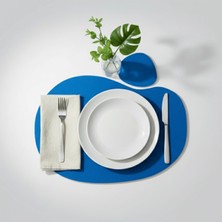 Grand Fine Art 2 Kişilik 4 Parça Keçe Mavi Amerikan Servis 30X44 cm