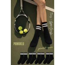 Lüx Kral Kral Çizgili Patik Çorap Pamuklu Terletmez 12 Çift Yaz Sezonu İçin Rahat Kullanım