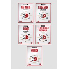 3D Yayınları 8.sınıf 3D Matematik Fen Bilimleri Türkçe T.c. Inkılap Tarihi ve English Soru Bankası Seti