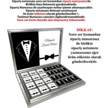 Blackeye Chocolate Isimli Kişiye Özel Damat Bohçası Çikolatası 72 Adet Madlen Çikolata