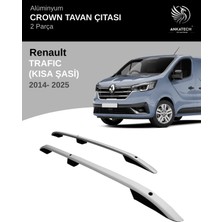 Turtle Renault Trafıc (X82) 2014-2025 Crown Tavan Çıtası -Gri (Kısa Şasi)