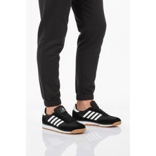 Mc Jamper Siyah Beyaz Bağcıklı Kaymaz Erkek Spor Ayakkabı 2377 M