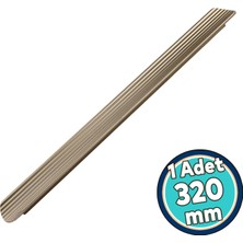 Nzb Mobilya Gardırop Çekmece Dolap Kapak Kulpu Kulbu Modern Kulplar Kulp Soft Gold Çizgili 320 mm Metal