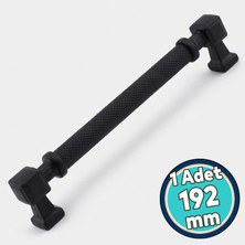 Nzb Mat Siyah Metal Kulp 192 mm Mobilya Çekmece Mutfak Dolabı Dolap Modern Kapak Kulpları
