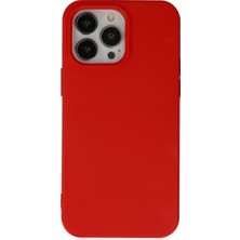 Aydogan's Iphone 14 Pro Kılıf Nano Içi Kadife Silikon - Kırmızı