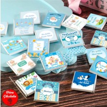 Blackeye Chocolate Erkek Bebek Çikolatası 200 Adet Madlen Çikolata Gümüş