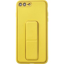 Aydogan's Iphone 7 Plus Kılıf Coco Deri Standlı Kapak - Sarı