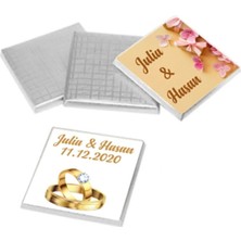 Blackeye Chocolate Söz Nişan Nikah Çikolatası 200 Adet Madlen Çikolata Gümüş