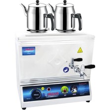 Kısmet Mzn 25 Lik Elektrikli 20 Litre 2 Demlikli Çay Kazanı Demlik Hediyeli