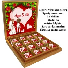 Blackeye Chocolate Söz Nişan Nikah Çikolatası (32 Adet Madlen Çikolata) Altın Kutu