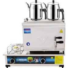 Kısmet Mzn 25 Lik Doğalgazlı 20 Litre 2 Demlikli Çay Kazanı Demlik Hediyeli