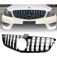 Dmb Mercedes W205 C63 Gt Amg Ön Panjur Izgara Seti Siyah Gri 2015 - 2020 Arası Uyumlu