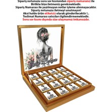 Blackeye Chocolate Kişiye Özel Isimli Gelin Bohçası Çikolatası - 32 Adet Madlen Çikolata