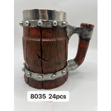 Store Mania Ieg™ Büyük Boy Çatlak Fıçı Temalı Çelik Kupa Kod 8035