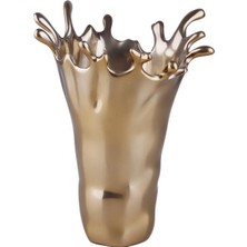 LuckyArt Gold Damla By. Vazo 38 Cm