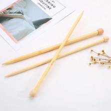 Duck Hoby 3.5 mm  Bambu Örgü Şişi - Örgü Şişi - 1 Çift - 35 cm