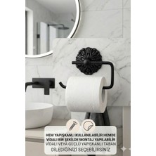 Kozak Yapışkanlı/vidalı Elit Tuvalet Kağıdı Askısı, Banyo Tuvalet Kağıtlığı Roma Serisi