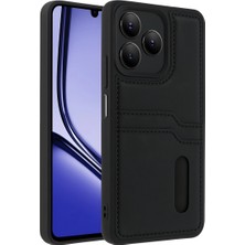 Aydogan's Realme Note 50 4g Kılıf Sara Kartvizitli Deri Kılıf - Siyah