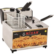 Kısmet Mzn 3+3 Litre Elektrikli Fritöz Makinesi