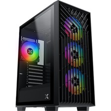 Erdo Ticaret Xıgmatek Lux G Odın EN49943 750W Manyetik Temperli Cam 4*12CM Argb Fan+Kumandalı Gaming Oyuncu Kasas