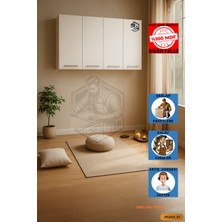 Mobilyanı Tasarla Tamamı Mdf Çok Amaçlı 4 Kapaklı Üst Dolap Mutfak / Banyo / Ofis