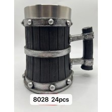 DS LLC Büyük Boy Gümüş Işlemeli Çelik Kupa Kod 8028 Iegtgrs-34