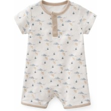 CiccimBaby Ciccim Baby Kısa Tulum Halo Seagull Baskılı