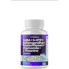 Vitamax Gaba + 5-Htp + Ashw. Passionflower+Chamomile+L-Theanine 60 Kapsül