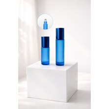 Cosy Club 2 Adet 5-10ML Yeniden Doldurulabilir Buzlu Lacivert Boş Cam Roll On Şişesi