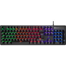 Erdo Ticaret Acer Emachines, EAK104, Siyah, USB Kablolu, Rgb Backlight, Red Mekanik Switch, Türkçe Q, 104 Tuşlu,