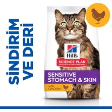 Hill's Scıence Plan Hassas Mide & Deri Yetişkin Tavuklu Kedi Maması 1,5 kg