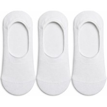 QUALITY WALKING 3'lü Unisex Pamuklu Dikişsiz Babet Çorap Silikon Topuklu Çıkmayan Kayma Yapmayan