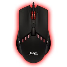Blackbird Game Center Jedel M82 USB Optik Kablolu Mouse - Renkli LED Işıklı