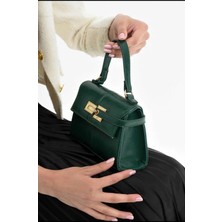 Özüm Çanta Kadın El Omuz Çapraz Uzun Askı Çanta Yeşil