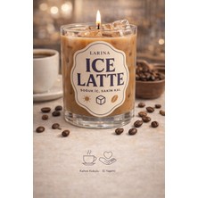 Larina Hediyelik El Yapımı Ice Latte Mum – Kahve Kokulu Dekoratif Mum (1 Adet / 2’li / 3’lü Seçenekli) Dekoratif Bardak Mum, Hediye Mum