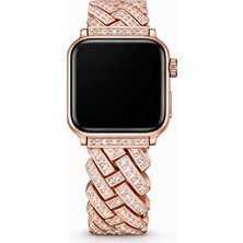 Kordify Apple Watch Hd Diamond Taşlı Metal Kordon (42MM / 44MM / 45MM / 49MM) – Şıklığın En Parlak Hali!