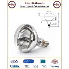 Şavk Isıtıcı Ampul - Kümes Hayvanları İçin İnfrared Kızılötesi Isıtıcılı Şeffaf Lamba - 375 Watt