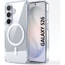 CepStok Samsung Galaxy S26 Magsafe Özellikli Şeffaf Telefon Kılıfı